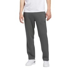 Adidas Men's M Fleece Pants Gray Elastic Waistband 70 Cotton i1698