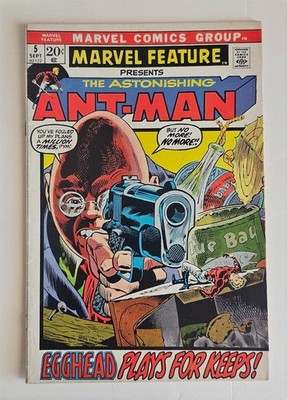 MARVEL FEATURE #5 - The Astonishing ANT-MAN - Sept. 1972 - EGGHEAD - Herb Trimpe
