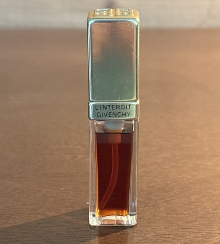 Vtg L'INTERDIT by GIVENCHY spray PARFUM 1/4 oz OLD FORMULA PURSER Paris Perfume