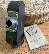 Vintage 40s Keystone Model A-7 Movie Camera Wollensak f/1.9 Cine Raptar Lens