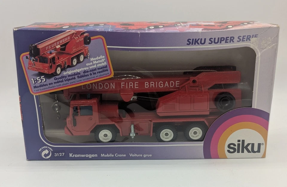 Siku Mobile Crane London Fire Brigade Super Series #3127 Boxed - Image 2 of 4