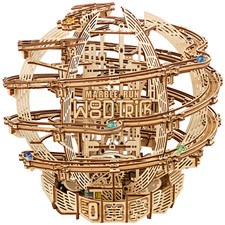 Wood Trick Gravity Marble Run Wooden 3d Mechanical Model Kit Puzzle Toy DIY Gift