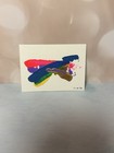 Aquarius Rising ACT 2.5x3.5 Original Acrylic Abstract Signed by Artist OOAK — photo 1