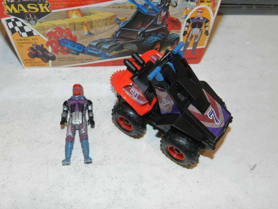 Kenner M.A.S.K IGUANA de colección completo con caja de lodos Lester vehículo y casco Foto 2 de 4
