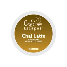 Cafe Escapes Chai Latte, Keurig K-Cup Pod, 120 Count