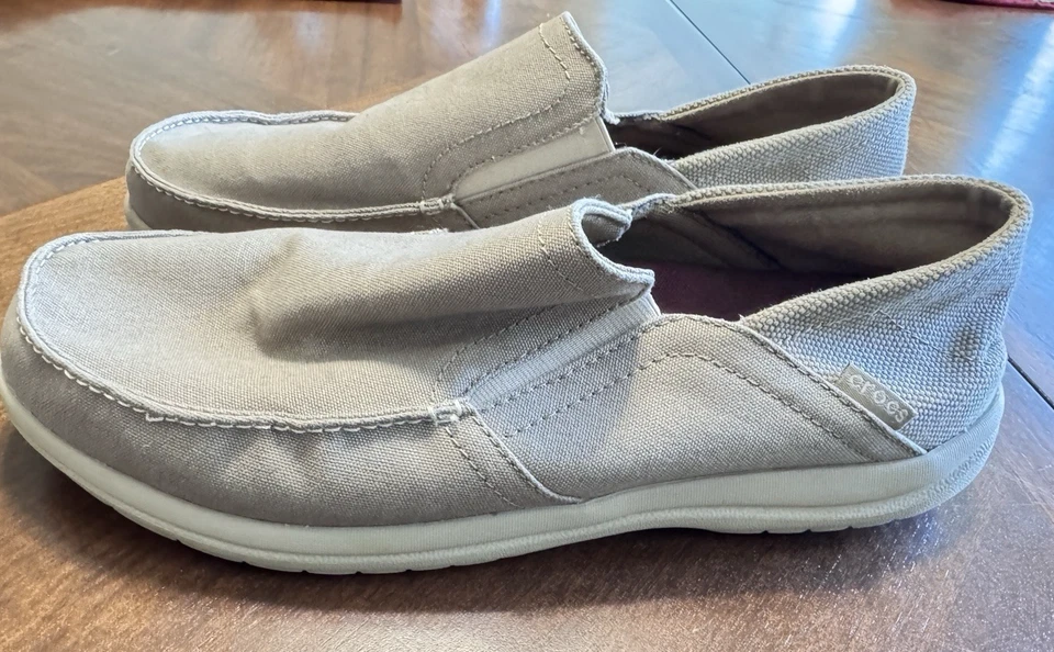 Crocs Triple Comfort Zapatos sin cordones Mocasines Caqui Para Hombre Talla 12 Foto 3 de 4