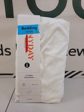 John Lewis ANYDAY Cotton Cotbed Fitted Sheets Pack of 3 – White 70x140cm