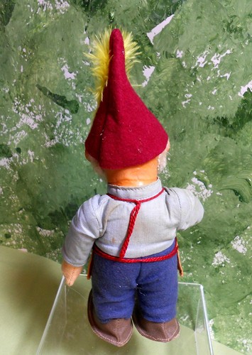 Vintage 50's Steiff 7" Santa Elf Pucki with Chest Tag and Button, Germany, - Picture 4 of 6