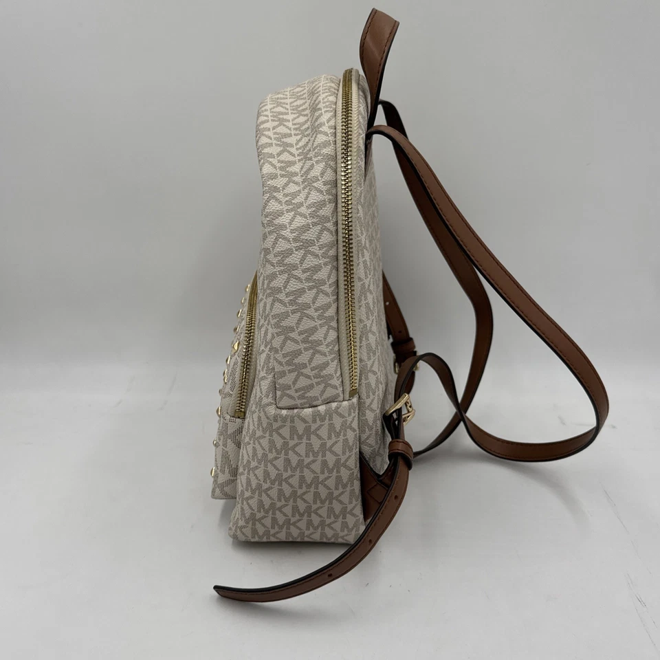 Mochila Michael Kors Erin Mujer Mediana Monograma Marrón Vainilla 35F0GERB2V Foto 4 de 4