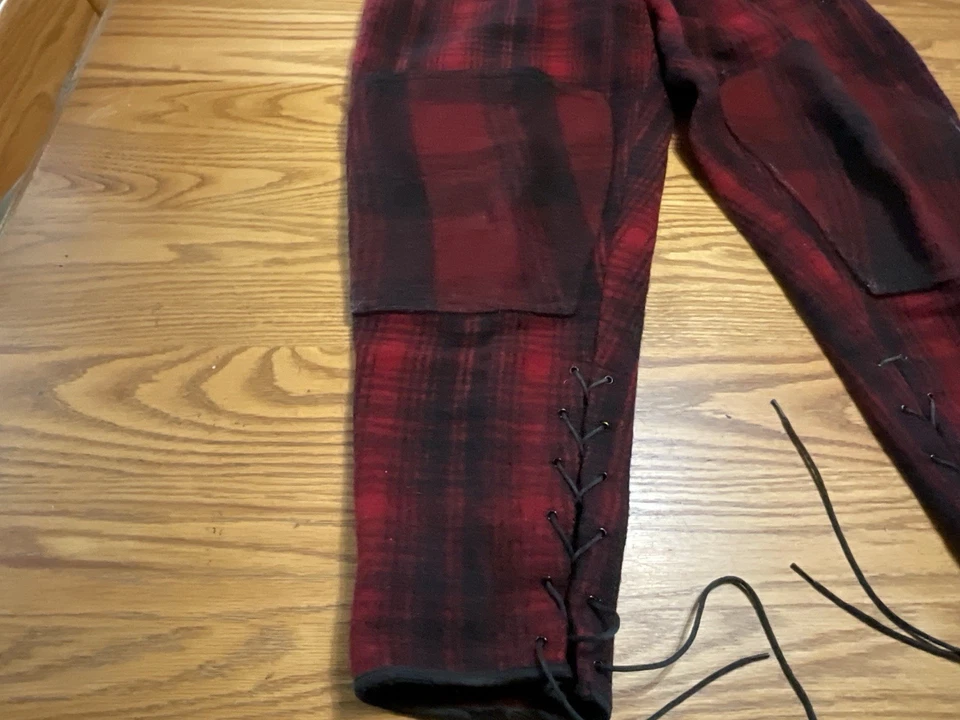 Vintage Woolrich Hunting Pants Mens Buffalo Plaid Mackinaw Wool - Image 3 of 4