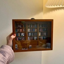 Wooden Anxiety Bookshelf Miniature Bookshelf Ornament Stress Relief Desktop Deco