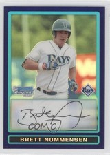 2009 Bowman Draft Prospects Chrome Purple Refractor Brett Nommensen #BDPP63 0c2