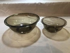 SET OF 2 VTG PYREX CORNING BROWN NESTING MIXING BOWLS ~ #322/1.0L AND #325/2.5L