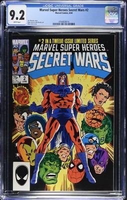 Marvel Super Heroes Secret Wars #2 CGC 9.2! Iconic! Key! Shooter! Zeck!