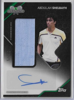 2026 Topps Graphite Abdullah Shelbayh Green Refractor Signature Relic Auto 39/75