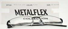 METALFLEX COLLECTION 1037 Gafas Rectangulares Negras Hombre 54-18-140 B:35