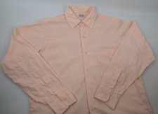 Vintage 50s 60s Penney's Towncraft Sanforized Pink Button L/S Shirt Size 15.5