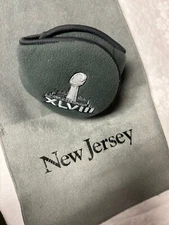 Super Bowl 48 Ear Warmers & Scarf NWOT New Jersey Jets New York Giants