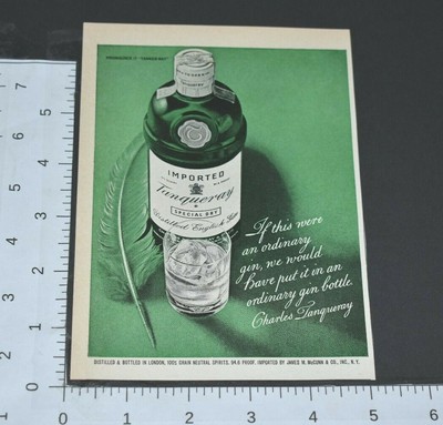 1968 tanqueray special dry distilled gin grain neutral alcohol vintage print ad ebay