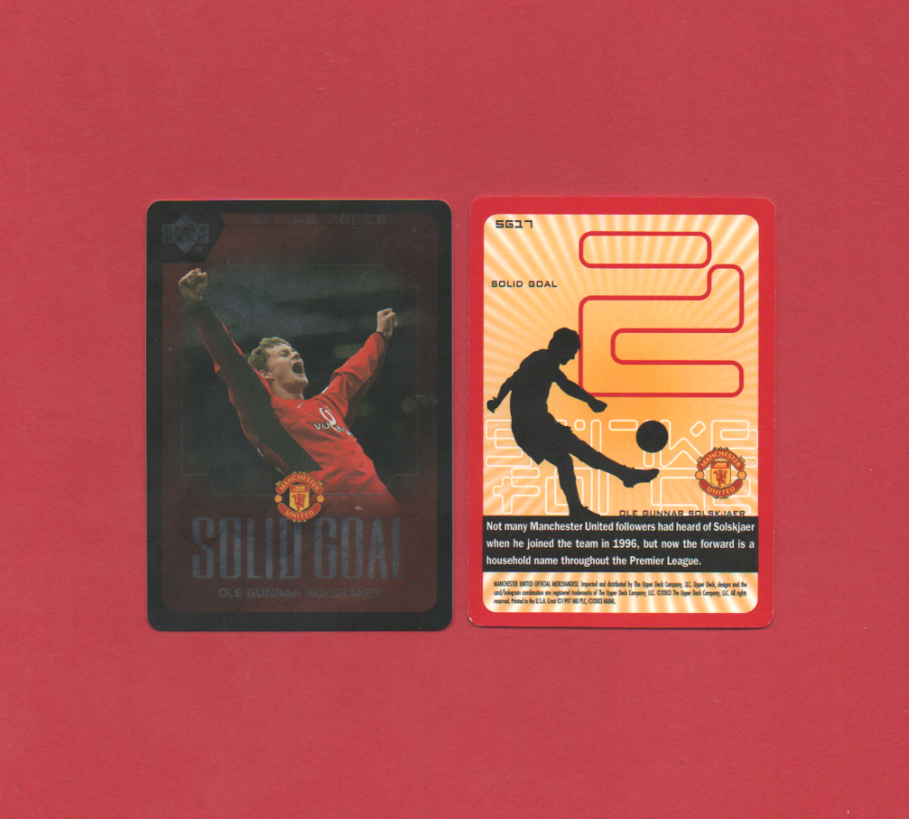 Upper Deck Manchester United Strike Force 2003 - Single Insert Cards - Picture 20 of 28