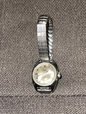 Timex Electric Ladies Watch Rare Silver Tone Analog WristWatch Water Res