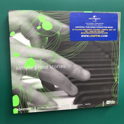 SIMPLE PIANO STORIES Soundtrack Library CD Subtle Nostalgic Emotive Jazz Themes