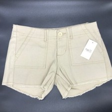 Rue 21 tan shorts NWT Women Size 0/1 raw hem cotton blend