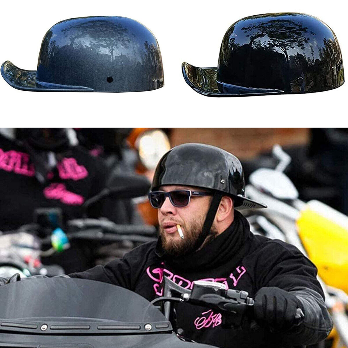 DOT Certified Vintage Baseball Style Cap Retro Motorcycle Helmet Half Helmet DOT Certified Vintage Baseball Style Cap Retro Motorcycle Helmet Half Helmet