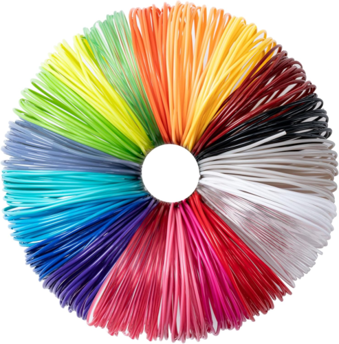 20 Colors 3D Pen PLA Filament Refills, Each Color 10Feet, Total 200 Feet, 1.75Mm