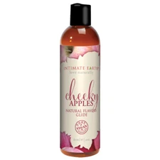 Intimate Earth Natural Flavors 2oz Glide Cheeky Apples - Personal Lubricant Lube