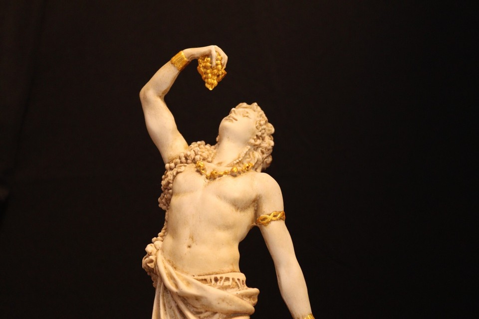 Ancient Effect Gold Detail Dionysus Greek God of Wine, Dionysus