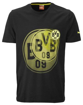 PUMA BVB Graphic Tee Kinder   black -blazing yellow  Größe Wählbar   NEU! NEU!