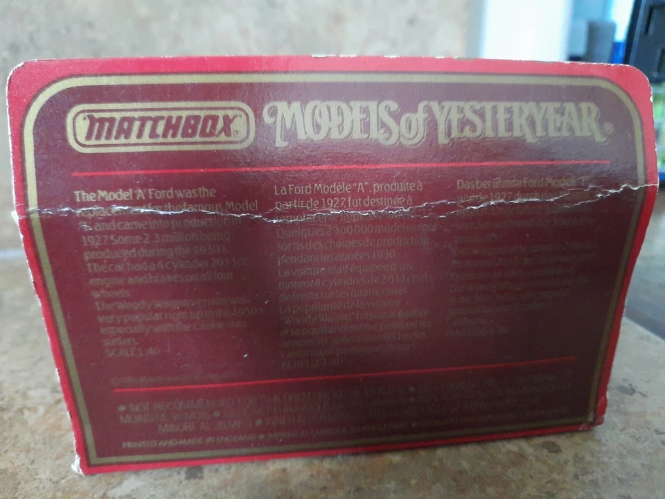 1984 Matchbox Models Of Yesteryear 1930 Model A Ford Delivery Barters Y-21 *NIB* - Image 2 of 4