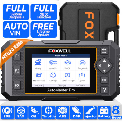 FOXWELL NT624 Elite OBD2 Diagnosegerät Auto All System EPB DPF ABS TPMS Scanner