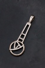 Carrick Jewellery Sterling 925 Silver Rennie Mackintosh Design Pendant.   🇬🇧 