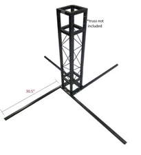Cedarslink Metal Pipe Base For 8"x8" Black Trussing Box Truss Section Bolted