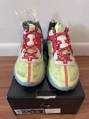 [USED 100% AUTHENTIC] 2018 UNDERCOVER X NIKE REACT ELEMENT 87 'VOLT' BQ2718-700