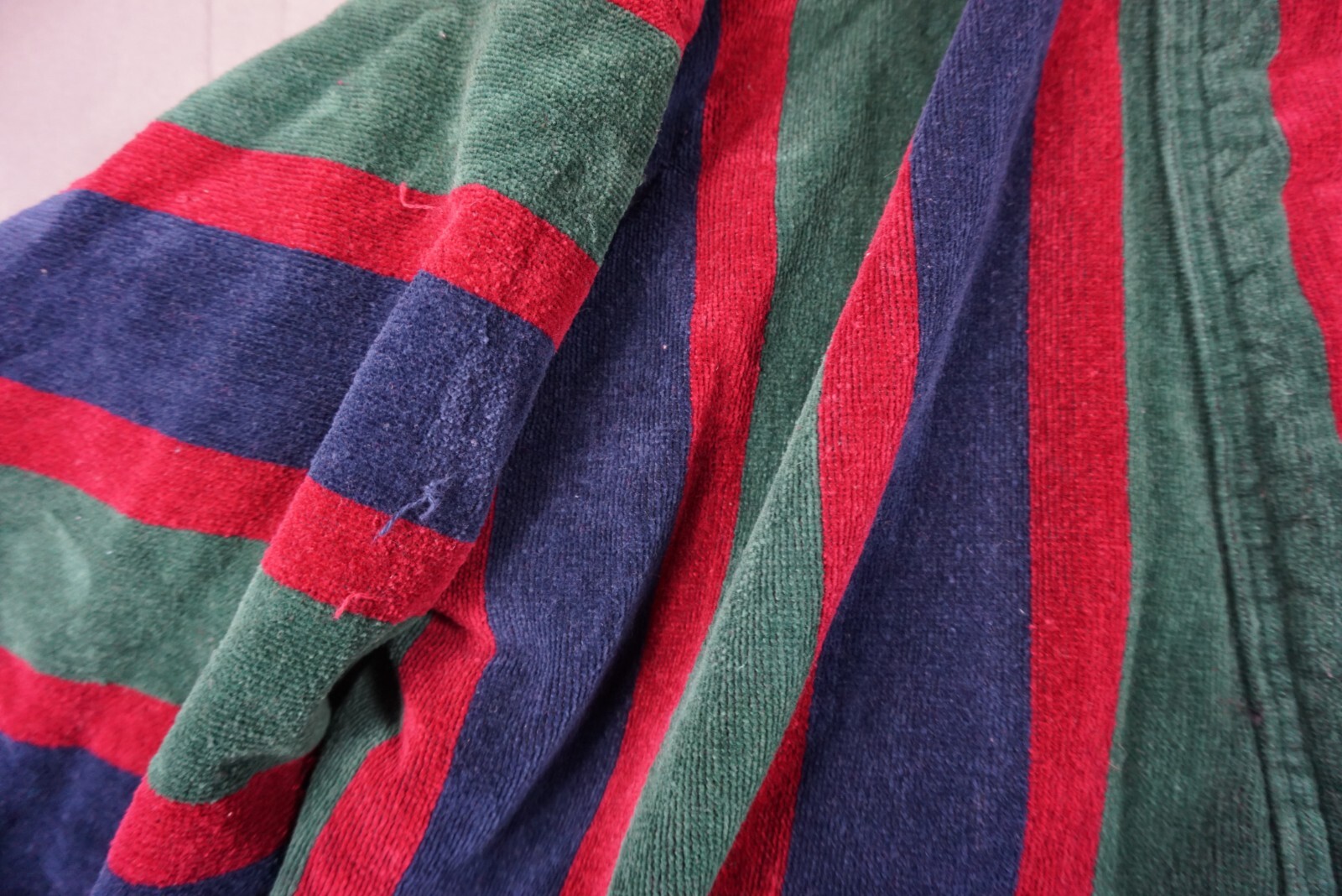 Neiman Marcus Bath Robe Beach Cotton Vintage Striped One Size Heavy eBay