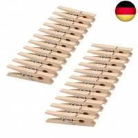 Vonbueren 24 X WäScheklammern Holz Groß | 7 Cm | HolzwäScheklammern | Klammern F