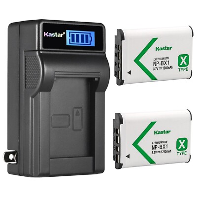 Wall Charger & 2 Battery for DSC-HX80 HX90 HX90V HX99 RX1 RX1R RX1R II RX100