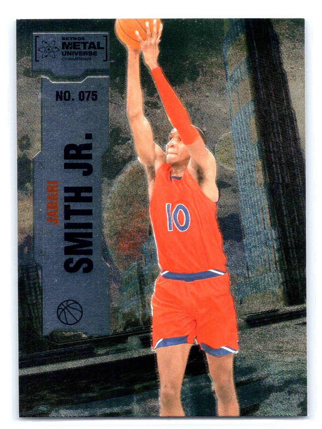 2022 Skybox Metal Universe Champions #075 Jabari Smith Jr.  Foil Basketball