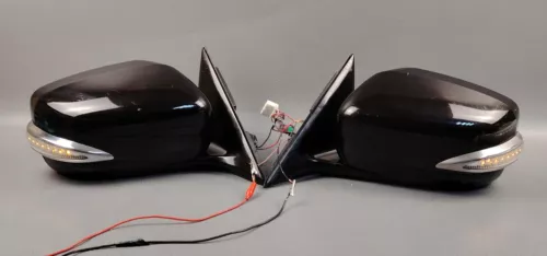 09-13 Nissan Fuga M37 Infiniti Y51 BLACK Power Folding Side Mirror Auto Flip