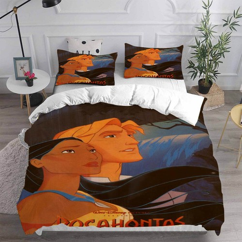 Cosplay Indian Princess Pocahontas 3D Bettbezug Bettwäsche Set Kissenbezug Quilt - Picture 20 of 26