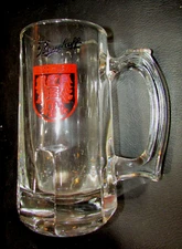 Vintage Berghoff Beer Heavy Clear Glass 12 oz Mug
