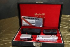 Minolta 16 MG Subminiature Film Camera with MG Flash Display Case UNTESTED
