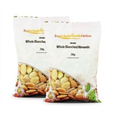 Organic Whole Blanched Almonds 500g | BWFO | Free UK Mainland P&P