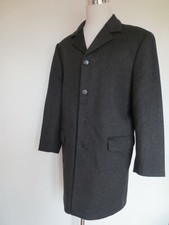 Business Mantel Kurzmantel BERGERIE DI CANIA 50 grau anthrazit Wolle Kaschmir /J