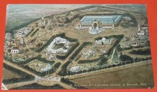 CPA CARTE POSTALE 1906 EXPOSITION COLONIALE MARSEILLE PANORAMA D'ENSEMBLE