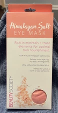 BEAUTY SOCIETY HIMILAYAN SALT EYE MASK USE WARM OR COOL - NEW