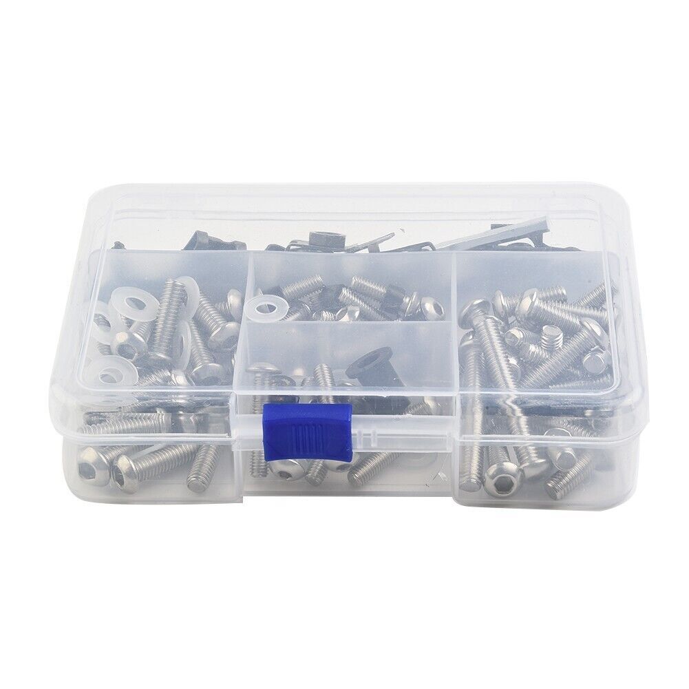 155Pc CNC Aluminum Fairing Bolts Kit For Kawasaki ZX6 ZX6R ZX6RR ZX7R